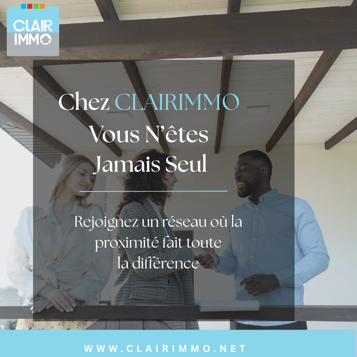 Chez Clairimmo, vous n'êtes jamais seul.